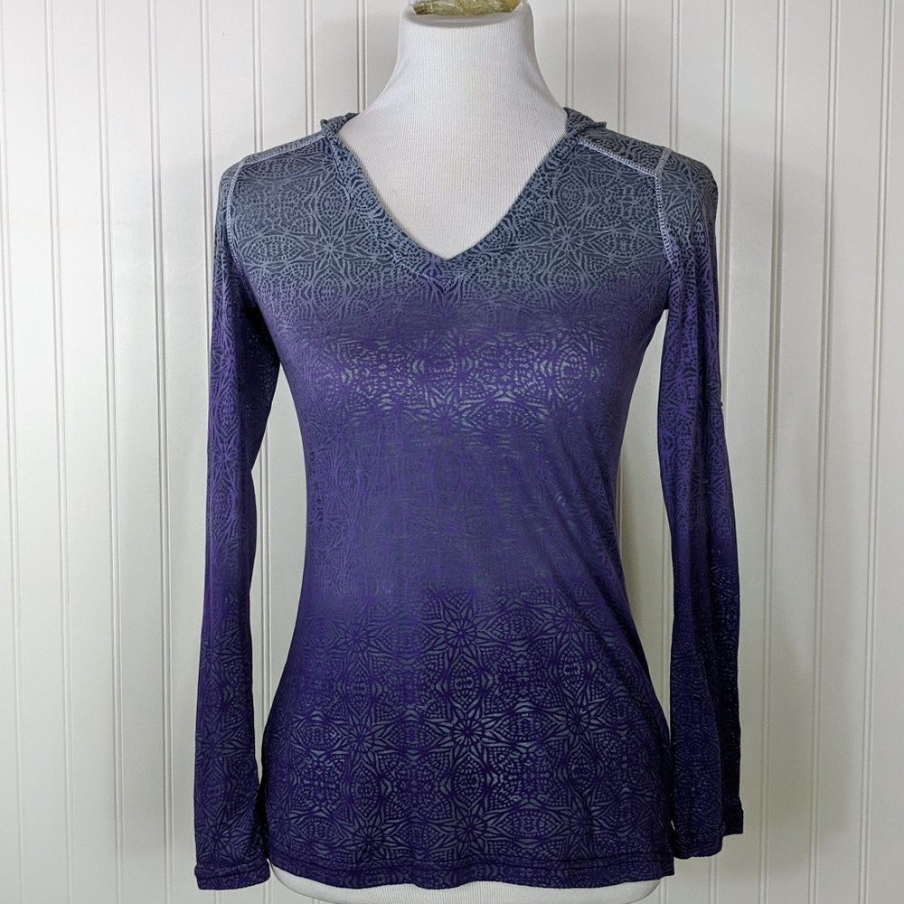 Athleta Burnout Paradise Hoodie Adjustable Sleeves